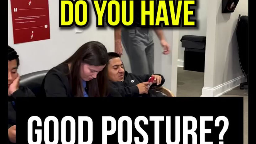 Hey! Sit up straight and watch this as I take a moment to school my amazing staff on the importance of proper posture.   Move well, live wellwww.graybarchiro.com#graybarchiropractic #chiropracticservices #northcarolinachiro #ncchiropractors